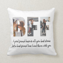 Modern BFF Photo Collage Best Friend Besties-citat