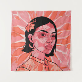 Modern bho feminine minimalist art