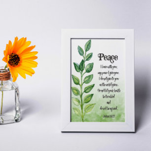 Modern Bible Verse John Card Bordsnummer