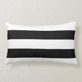 Modern Big Black and White Rand Lumbarkudde