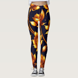 Modern Big Luxury Guld Ro-samling Leggings