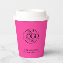 Modern Bight Pink Corporate Company Business Logo