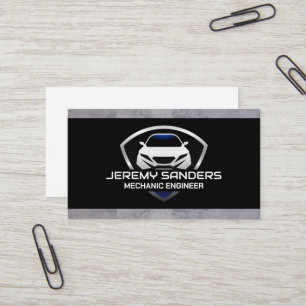 Modern bil Emblem Shield Visitkort