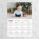 Modern bild 2025 - nyårskalender poster<br><div class="desc">Modern familjefoto Nytt År Äventyr 2025-kalender poster. Lägg till fotot och skapa poster perfekt-kalender!</div>