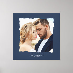 Modern bild bröllop personlig est in