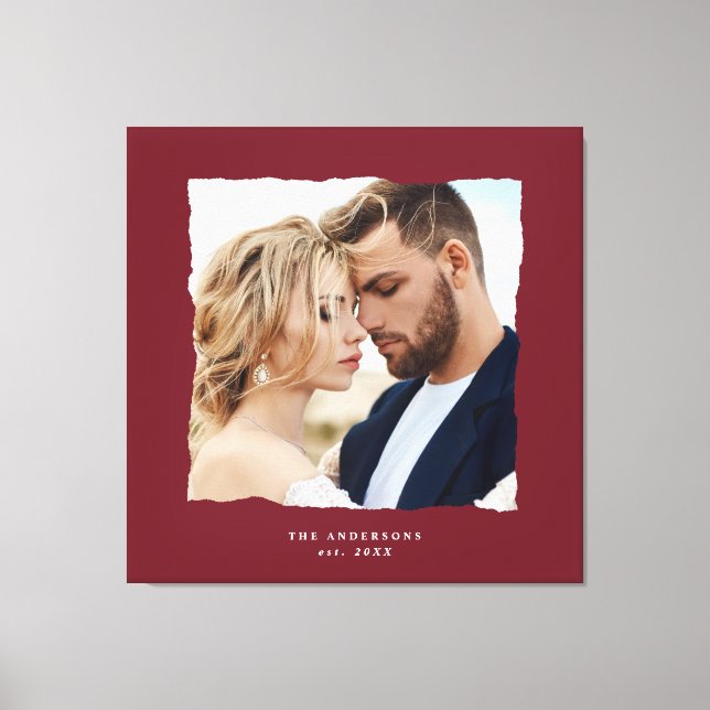 Modern bild bröllop personlig est in (Framsida)