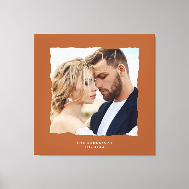 Modern bild bröllop personlig est in (Framsida)