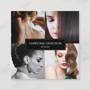 Modern bildsamling Makeup-konstellationsformatlist Fyrkantigt Visitkort