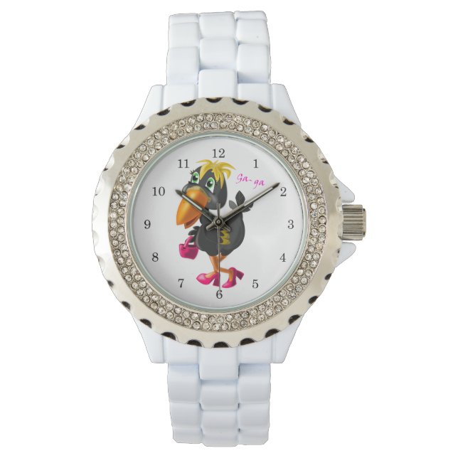 Modern Bird Funny Watch Armbandsur (Framsida)