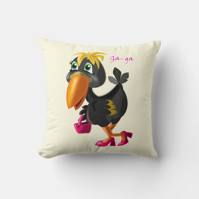 Modern Bird Pillow Kudde (Framsida)