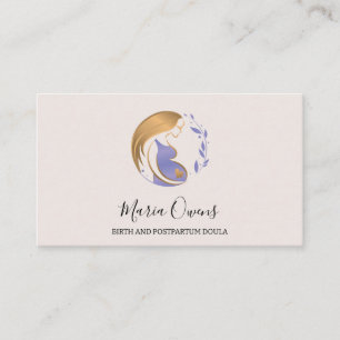 Modern Birth Postpartum Doula Midfru Amation Visitkort