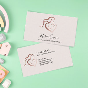 Modern Birth Postpartum Doula Midfru Amation Visitkort