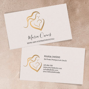 Modern Birth Postpartum Doula Midfru Amation Visitkort