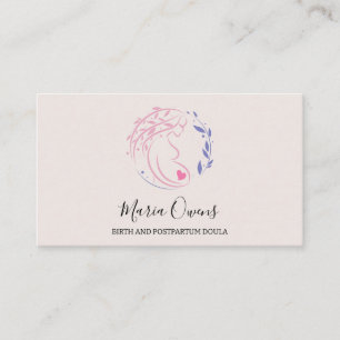 Modern Birth Postpartum Doula Midfru Amation Visitkort