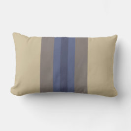Modern blå beige randig lumbalpåse lumbarkudde