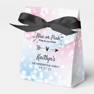 Modern blå eller Rosa? Gender Reveal Party Presentaskar