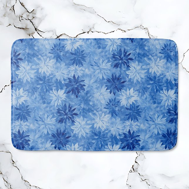 Modern blå frost badrumsmatta (Modern Blue Frost Bath Mat)