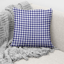 Modern Blå Gingham Mönster