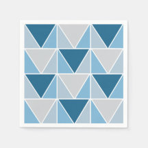 Modern blå Grått Geometric Triangles