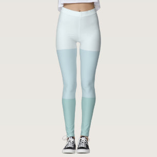 Modern blå Grönt, Elegant Klistra in Färg Leggings
