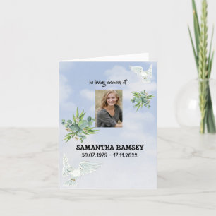 Modern Blå himmel-kondoleanskort Meddelande