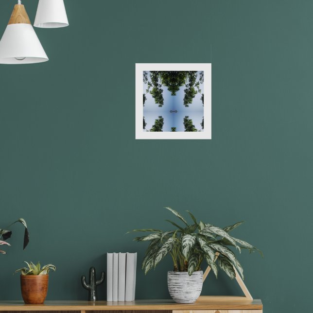 Modern Blå himmel & Träd Poster (Vardagsrum 1)