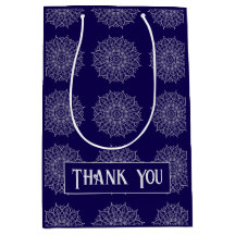 Modern Blå Indigo Lyx Varumärkesidentitet Mandala 