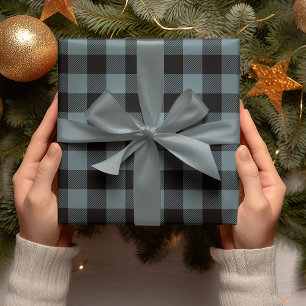 Modern blå jul presentpapper