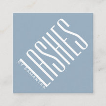 Modern blå lash-tunn typografi