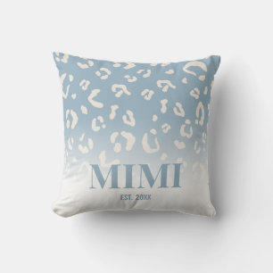 Modern Blå Leopard Mönster Personlig Mimi Kudde