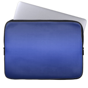 Modern blå övertoning Vattenfärggalaxi Laptop Fodral