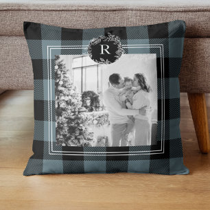 Modern blå pinne   Familjefoto   Inledande Kudde