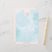 Modern blå skalvattensfärg