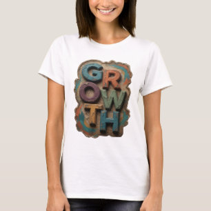 Modern Blå TILLVÄXT Konstnärlig Motiv T Shirt