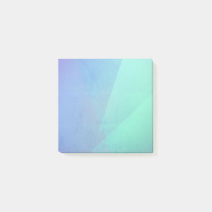 Modern blå &turkos Geometrisk gradering Post-it Block