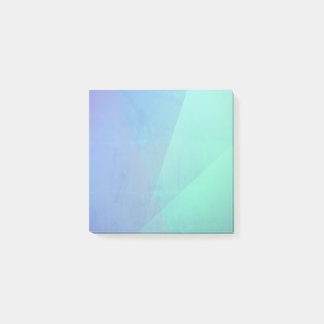 Modern blå &turkos Geometrisk gradering Post-it Block