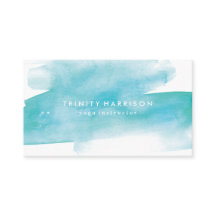 Modern blå vattenfärg