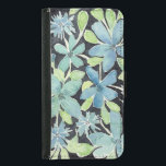 Modern blå vattenfärgsblommor     OtterBox Samsung Plånboksfodral För Samsung Galaxy S5<br><div class="desc">Vår design har moderna blåfärgade blommor som är handmålade av konstnären Rachel Clark.</div>
