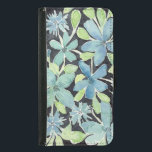 Modern blå vattenfärgsblommor     OtterBox Samsung Plånboksfodral För Samsung Galaxy S5<br><div class="desc">Vår design har moderna blåfärgade blommor som är handmålade av konstnären Rachel Clark.</div>