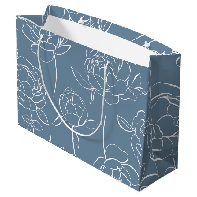 Modern blå vildblomma (Baksidan Vinklad)