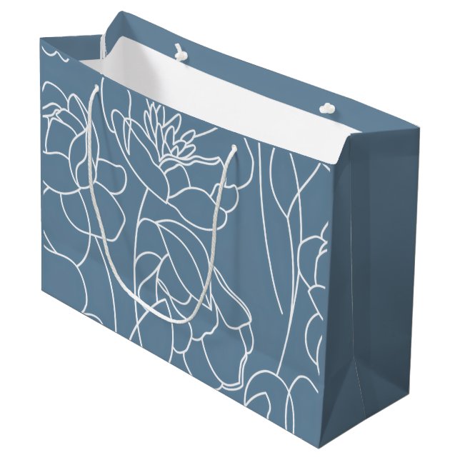Modern blå vildblomma (Framsidan Vinklad)