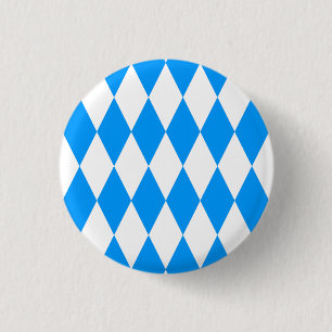 Modern blå vit fräsch bavaria-mönster knapp