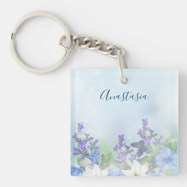 Modern Blåa blommor (Framsidan)