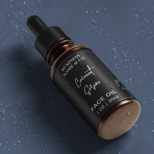 Modern Black 1 OZ Dropper Flaska-vattentät Klistermärke