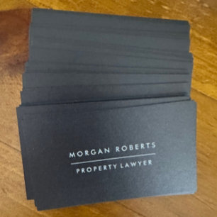 Modern Black Accountant Lawyer eller Professionell Visitkort