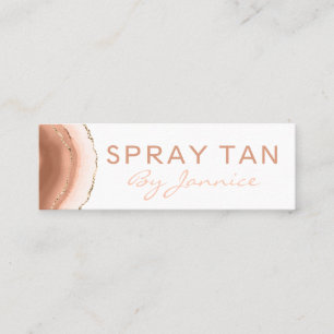 Modern Bläck Agate Mobile Spray Tan Mini Visitkort