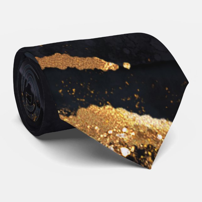 Modern Black and Guld Agate Manar Slips (Rullad)