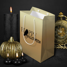 Modern Black and Guld Chic Vuxen Halloween