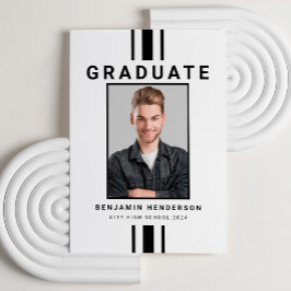 Modern Black and White Boy Studenten Meddelande