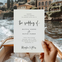 Modern Black and White Bröllop